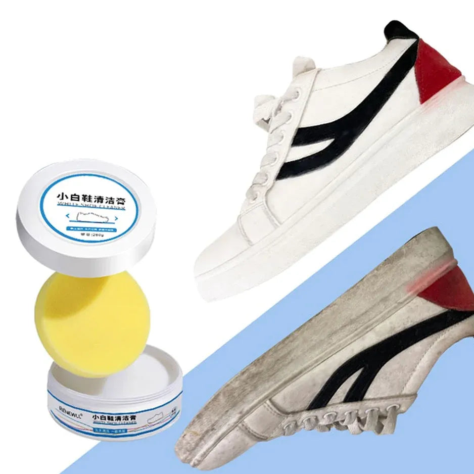 Shoes Cleaning Cream with Sponge
