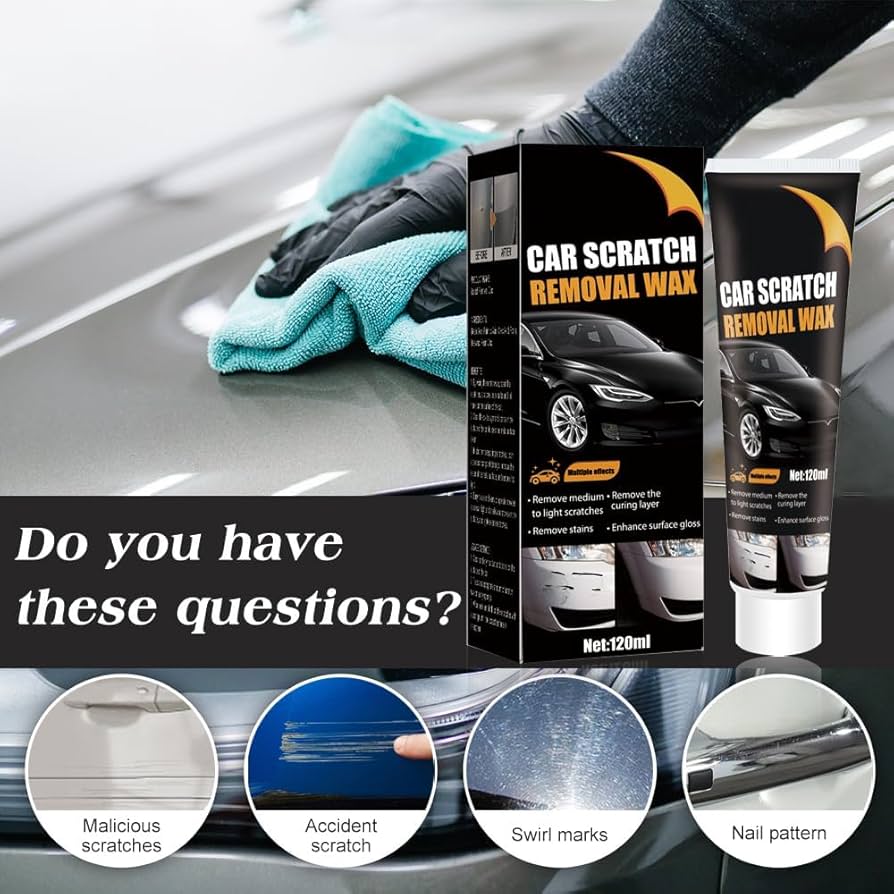 Car Scratch Removal Wax Pack of 2