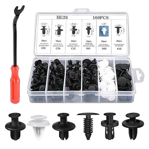 100-Pcs Universal Screw Clamps