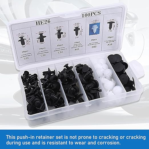 100-Pcs Universal Screw Clamps
