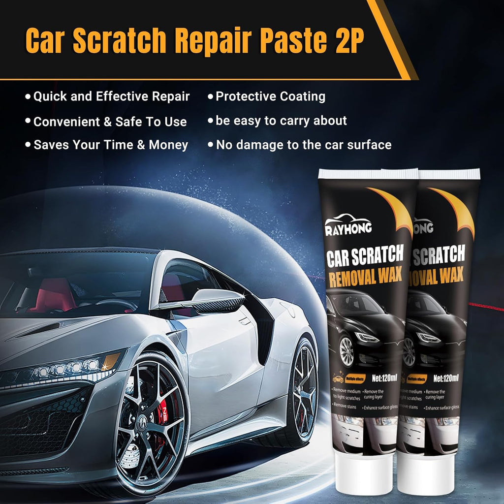 Car Scratch Removal Wax Pack of 2