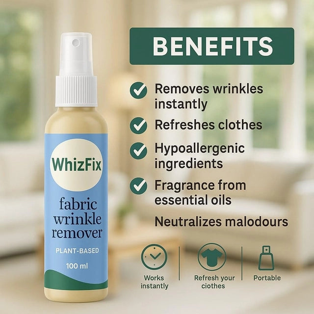 Plant-Based Fabric Wrinkle Remover (Pack of 2)