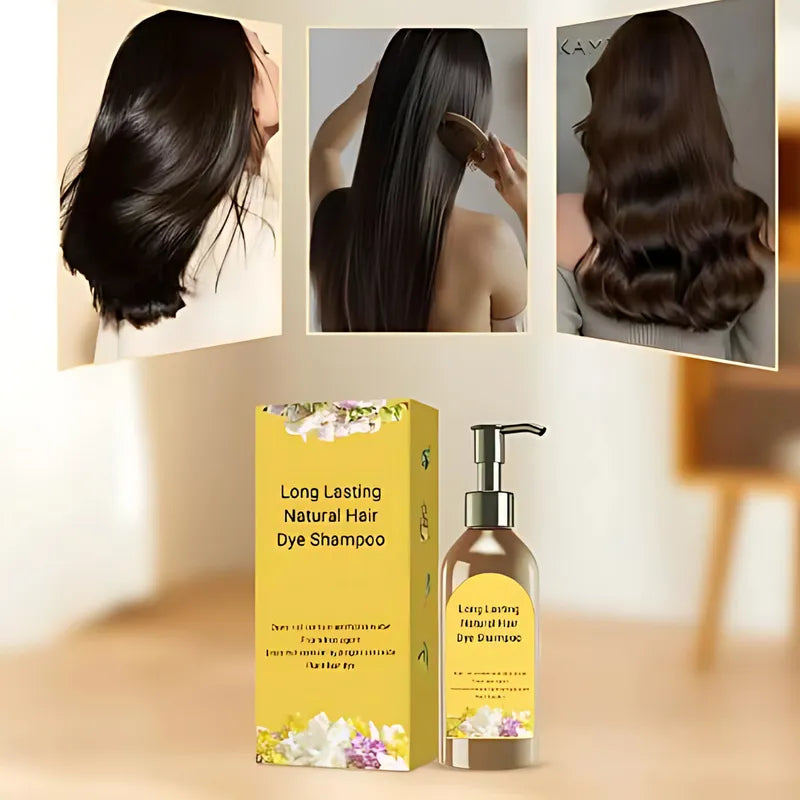 Long Lasting Natural Hair Dye Shampoo (Pack of 2)